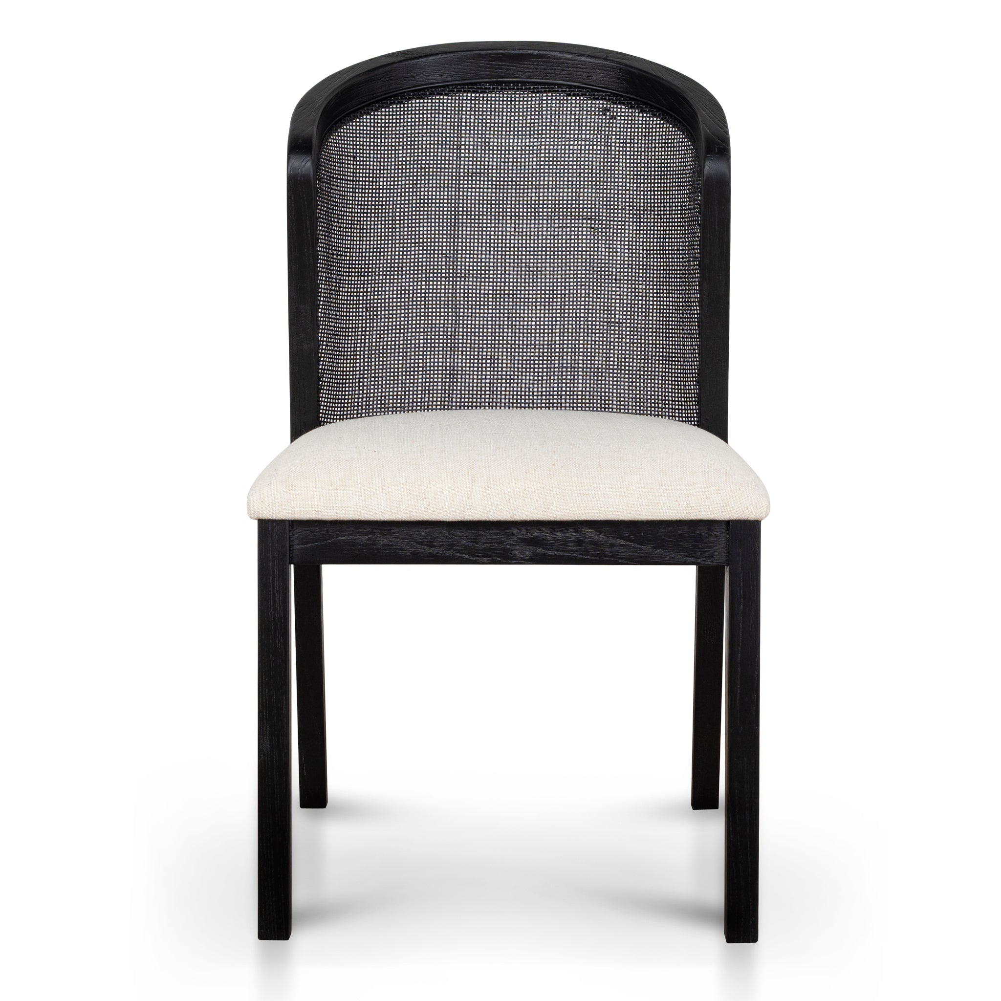 CDC10554-LJ Black ELM Dining Chair - Dawn Beige (Set of 2)