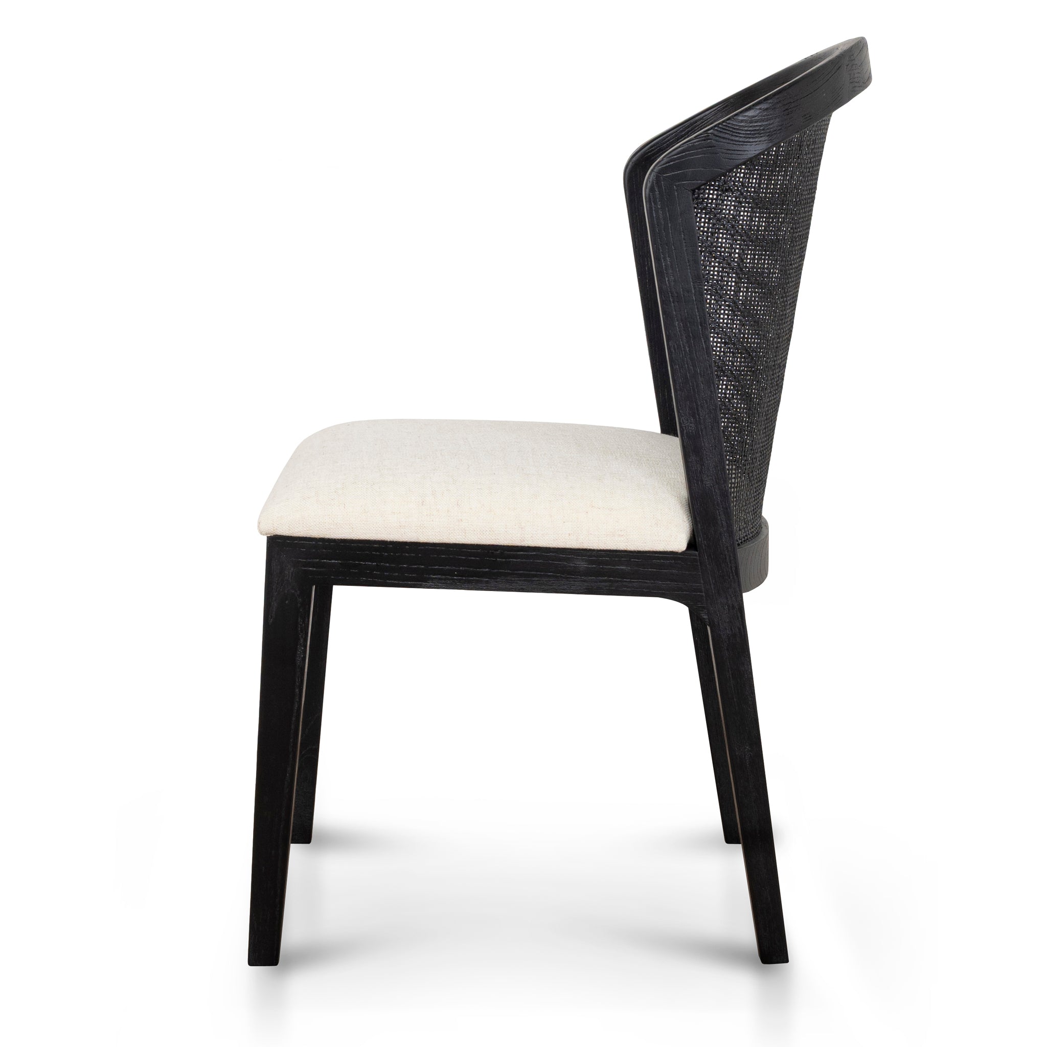 Black ELM Dining Chair - Dawn Beige (Set of 2) - Margie