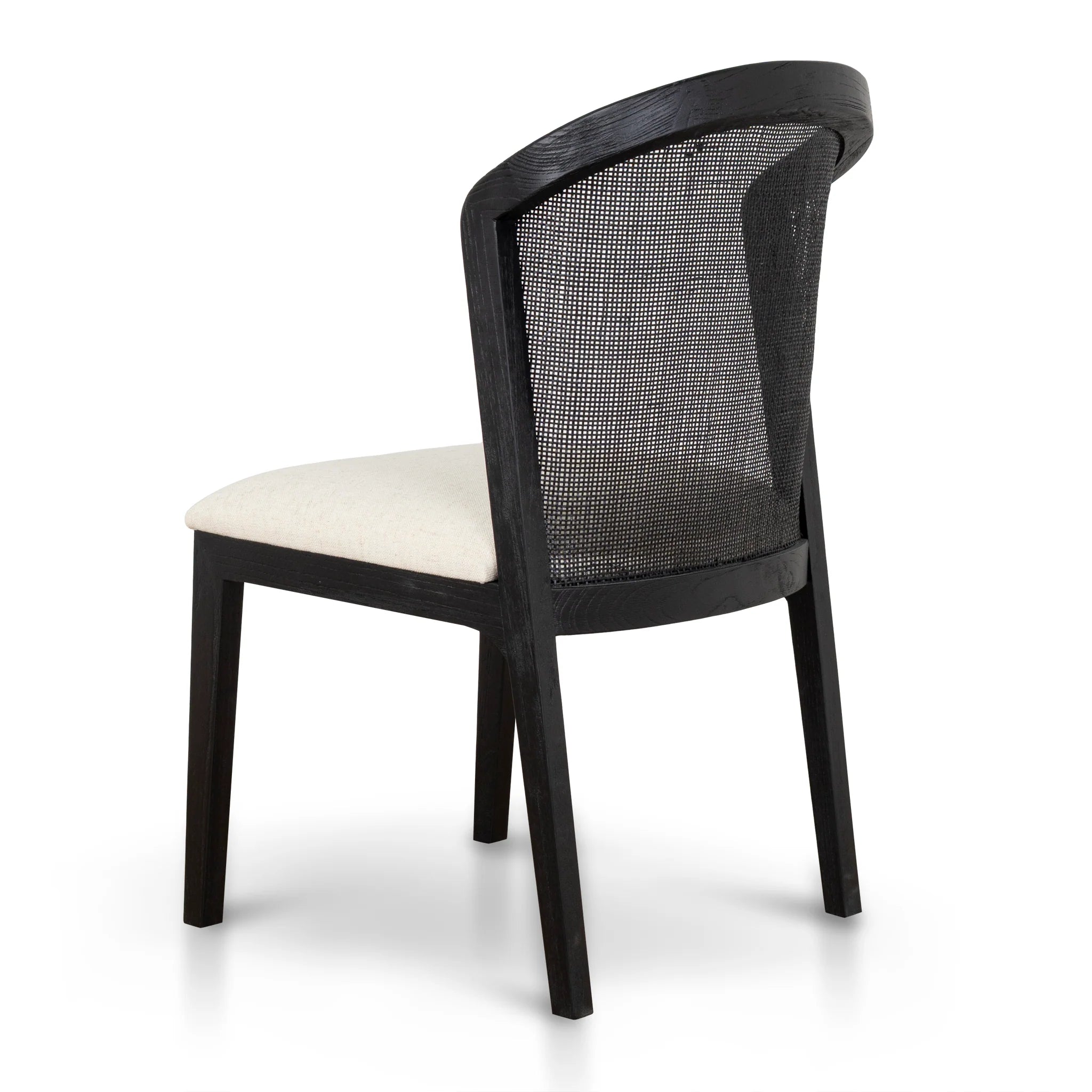 Takevera Black ELM Dining Chair - Dawn Beige (Set of 2)