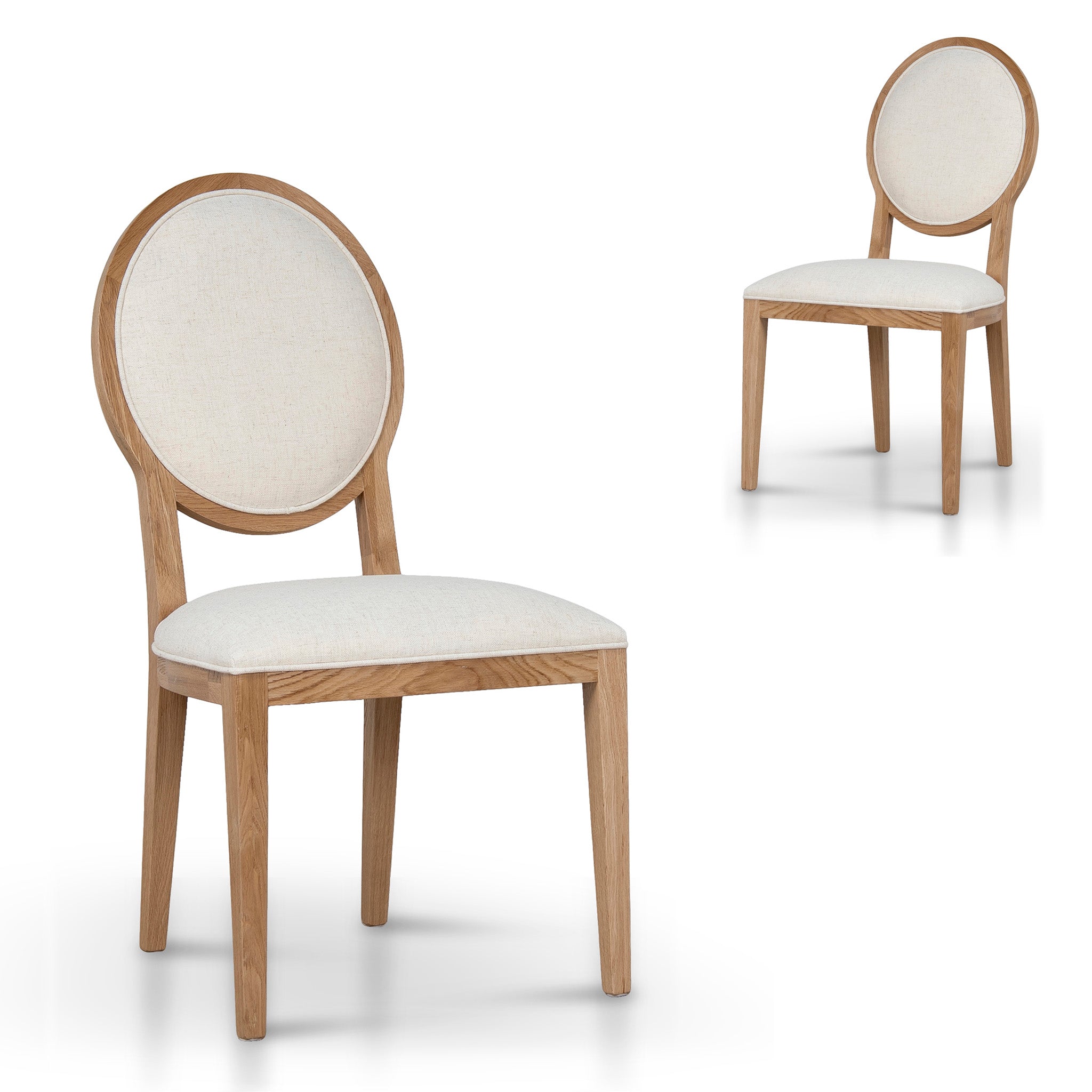 DC10562-LJ Natural Dining Chair - Dawn Beige (Set of 2)