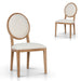 DC10562-LJ Natural Dining Chair - Dawn Beige (Set of 2)