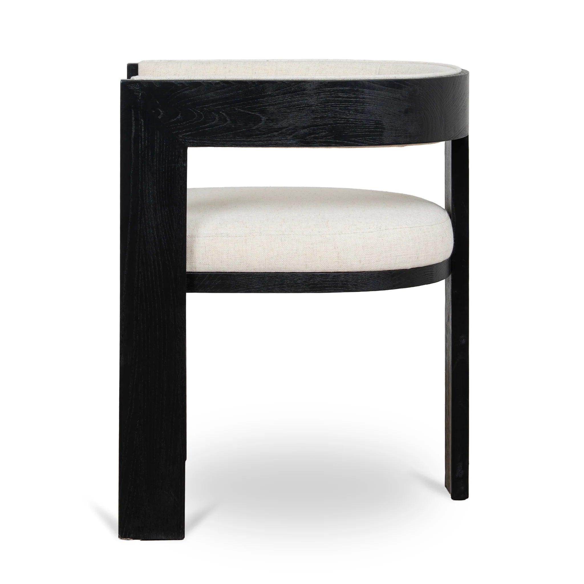 Rocesora Black ELM Dining Chair - Dawn Beige (Set of 2)