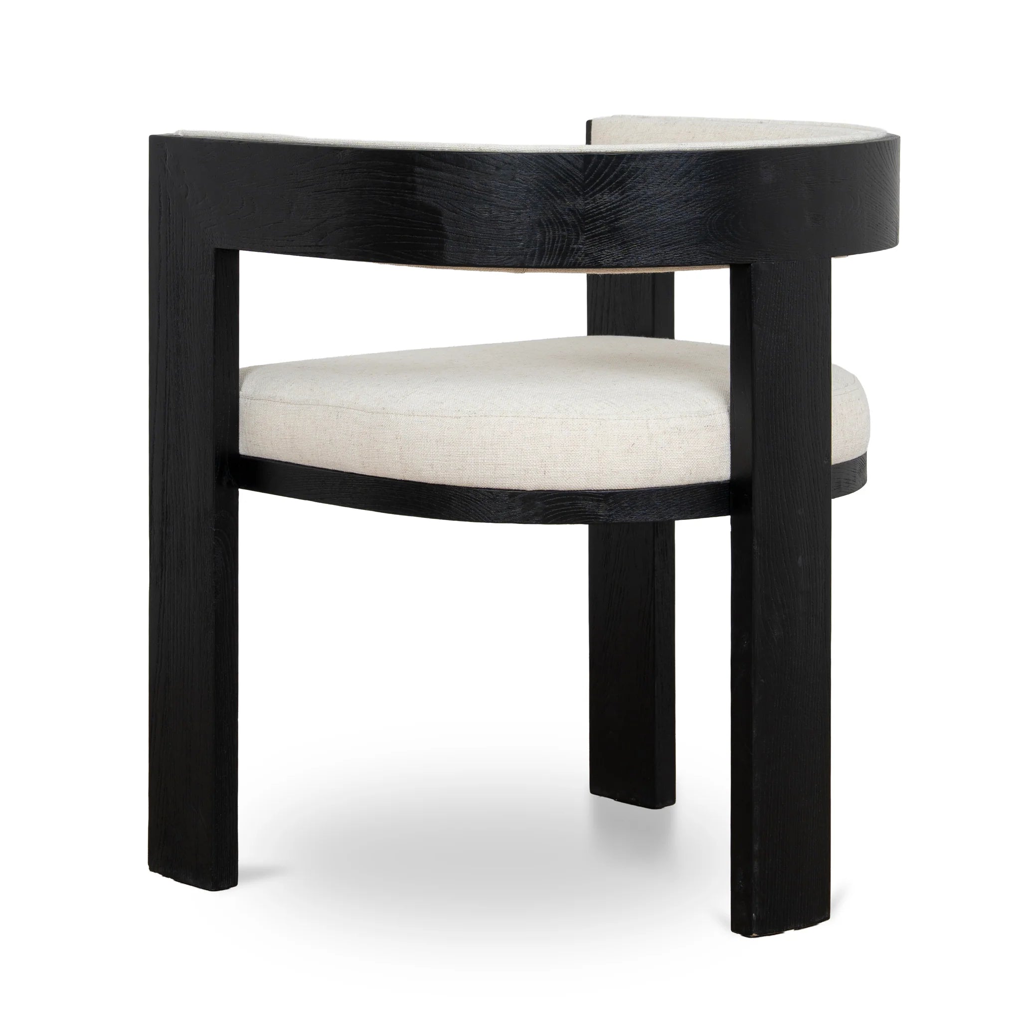 Rocesora Black ELM Dining Chair - Dawn Beige (Set of 2)