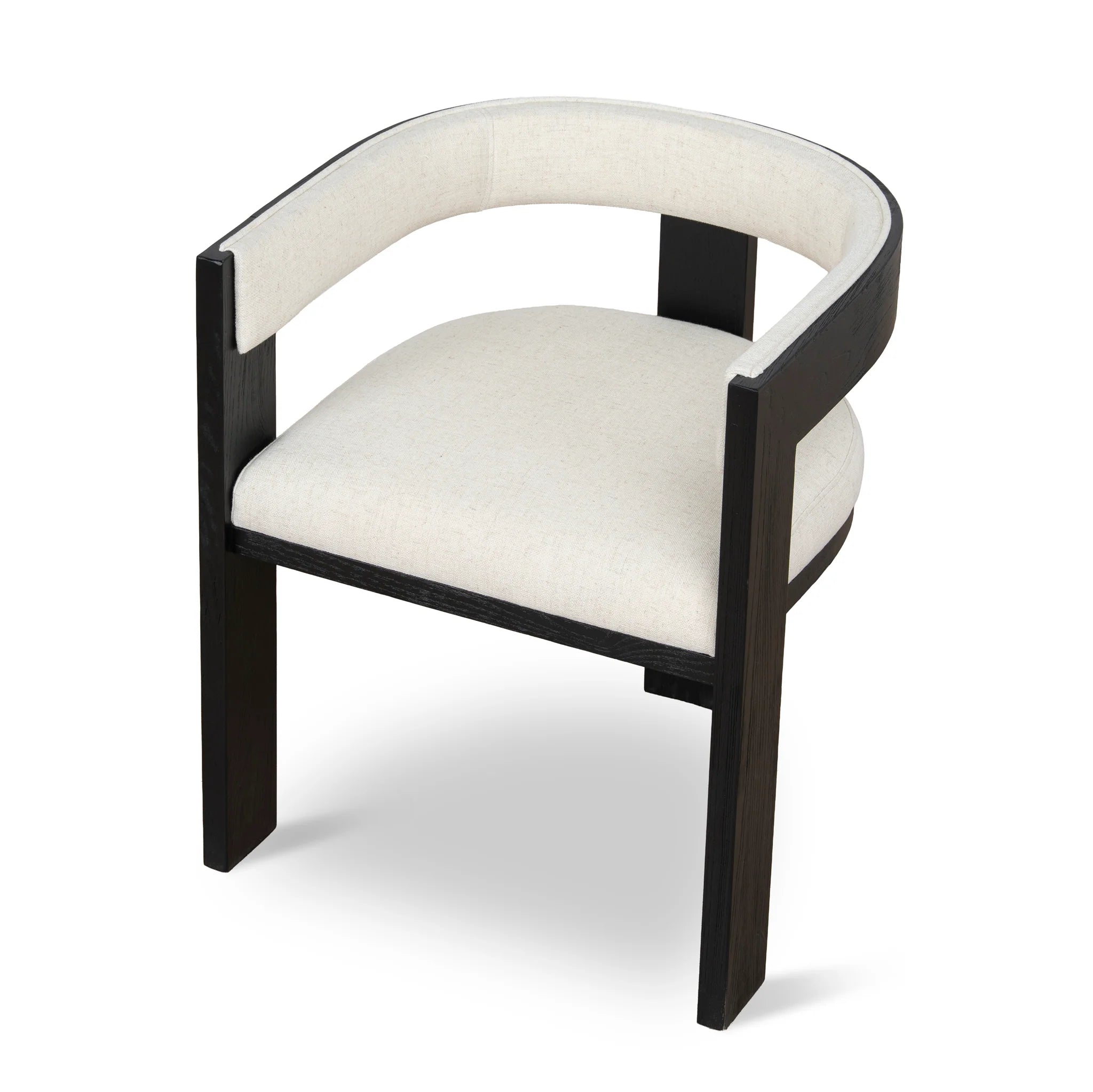 Rocesora Black ELM Dining Chair - Dawn Beige (Set of 2)