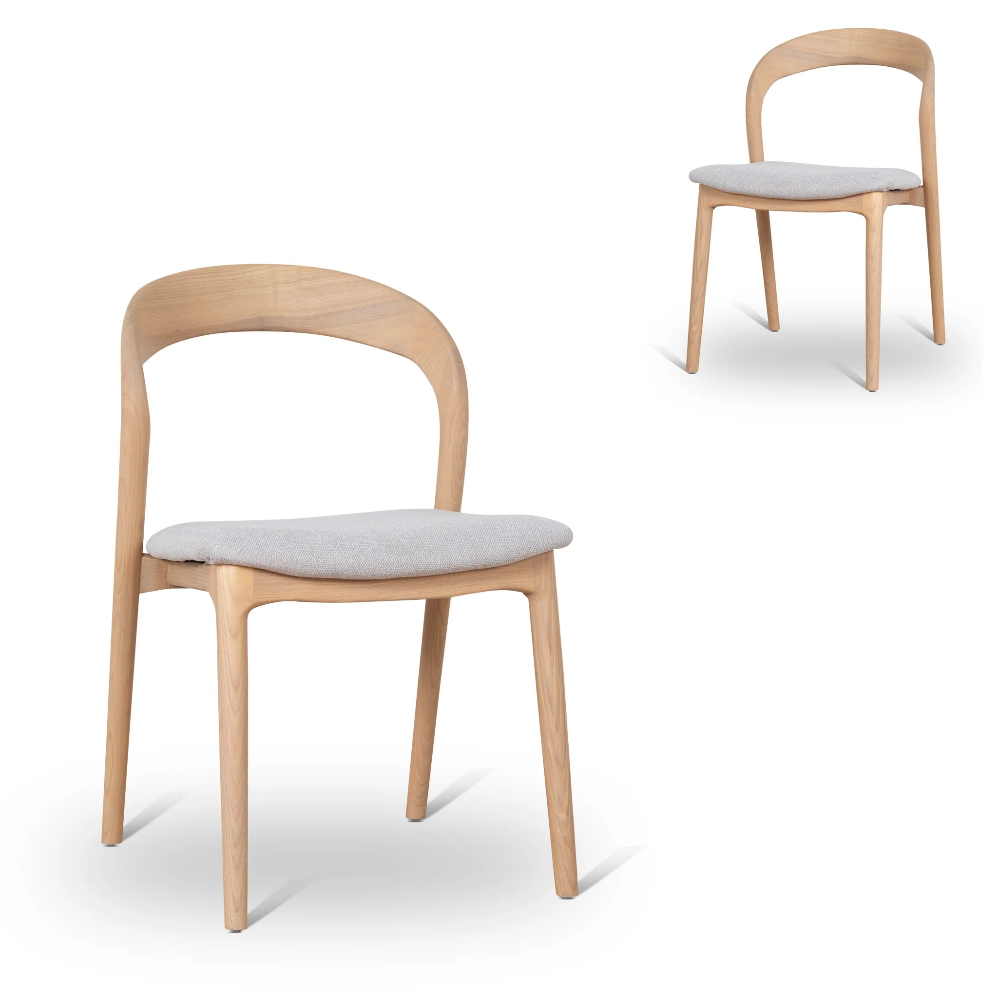 Showcasing Rimila Natural Dining Chair - Naxos Beige (Set of 2) DC10569-NXx2 Dining Chair by Calibre Furniturs