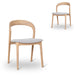 Showcasing Rimila Natural Dining Chair - Naxos Beige (Set of 2) DC10569-NXx2 Dining Chair by Calibre Furniturs