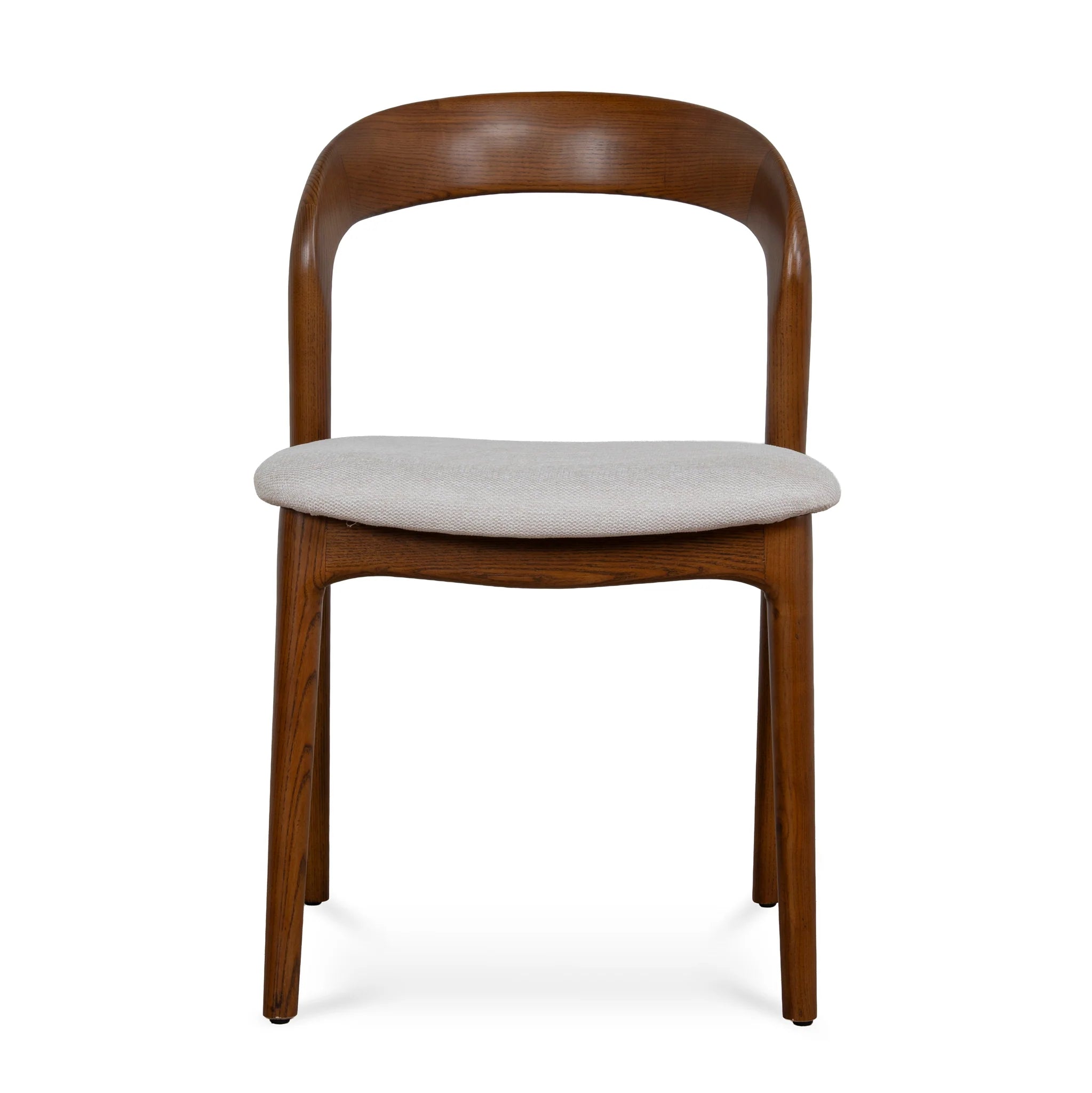 Showcasing Cesena Walnut Dining Chair - Naxos Beige (Set of 2) DC10570-NXx2 Dining Chair by Calibre Furniturs