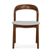 Showcasing Cesena Walnut Dining Chair - Naxos Beige (Set of 2) DC10570-NXx2 Dining Chair by Calibre Furniturs