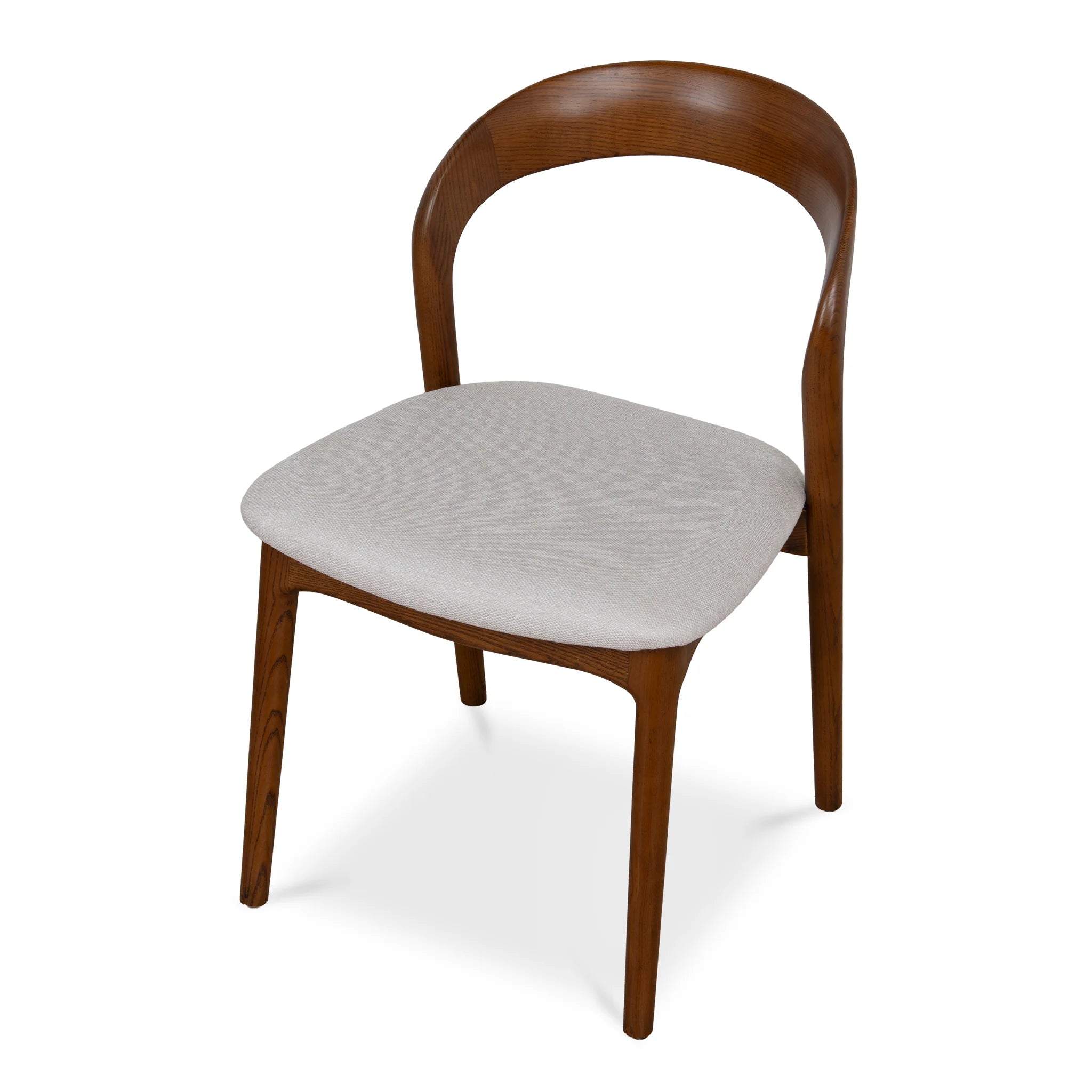 Cesena Walnut Dining Chair - Naxos Beige (Set of 2)
