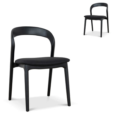 Showcasing Kobuta Dining Chair - Full Black (Set of 2) DC10572-NXx2 Dining Chair by Calibre Furniturs
