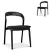 Showcasing Kobuta Dining Chair - Full Black (Set of 2) DC10572-NXx2 Dining Chair by Calibre Furniturs
