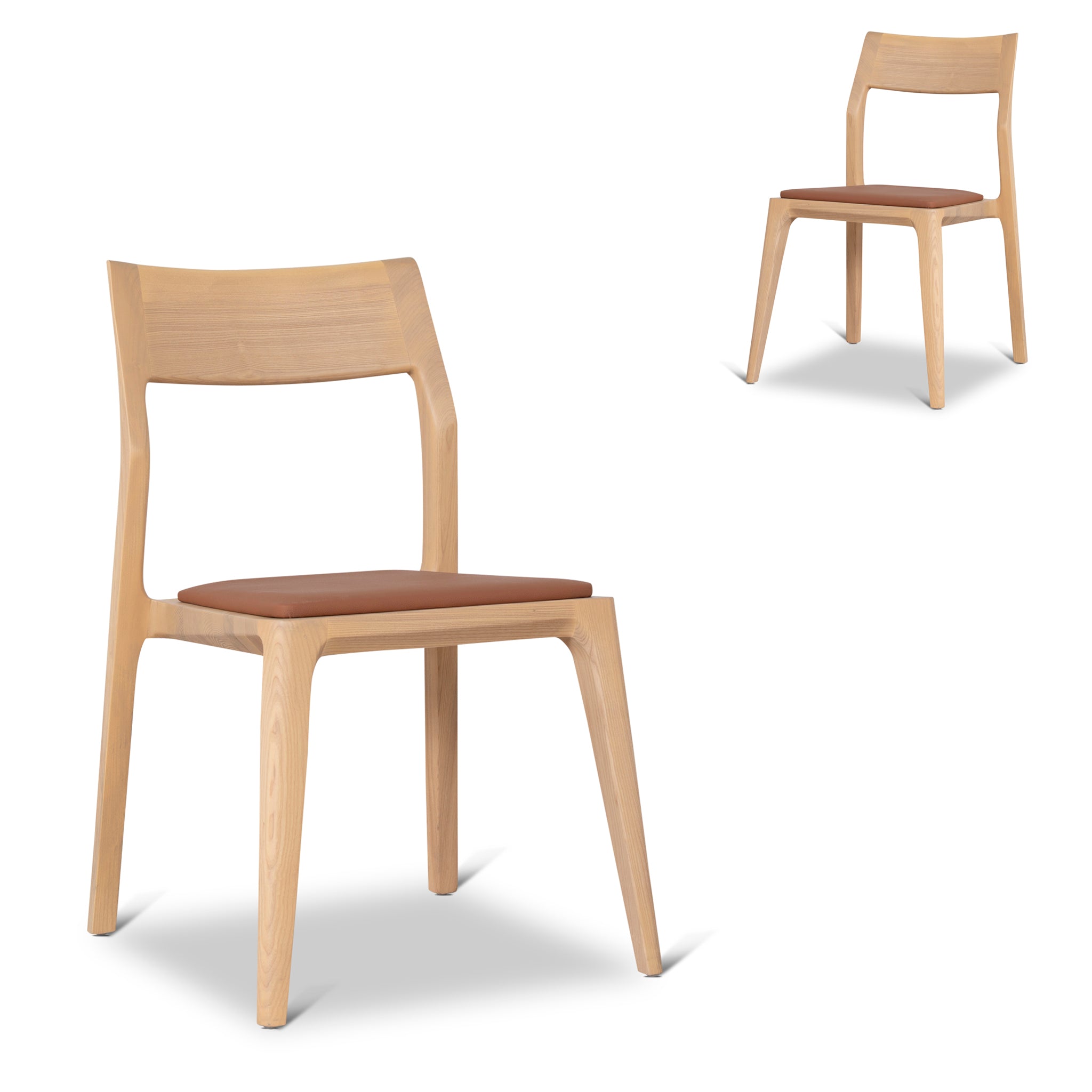 Natural Dining Chair - Naxos Tan (Set of 2) - Fallon