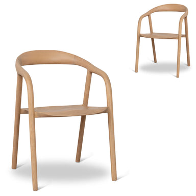 Showcasing Sadala Dining Chair - Natural (Set of 2) DC10576-NXx2 Dining Chair by Calibre Furniturs