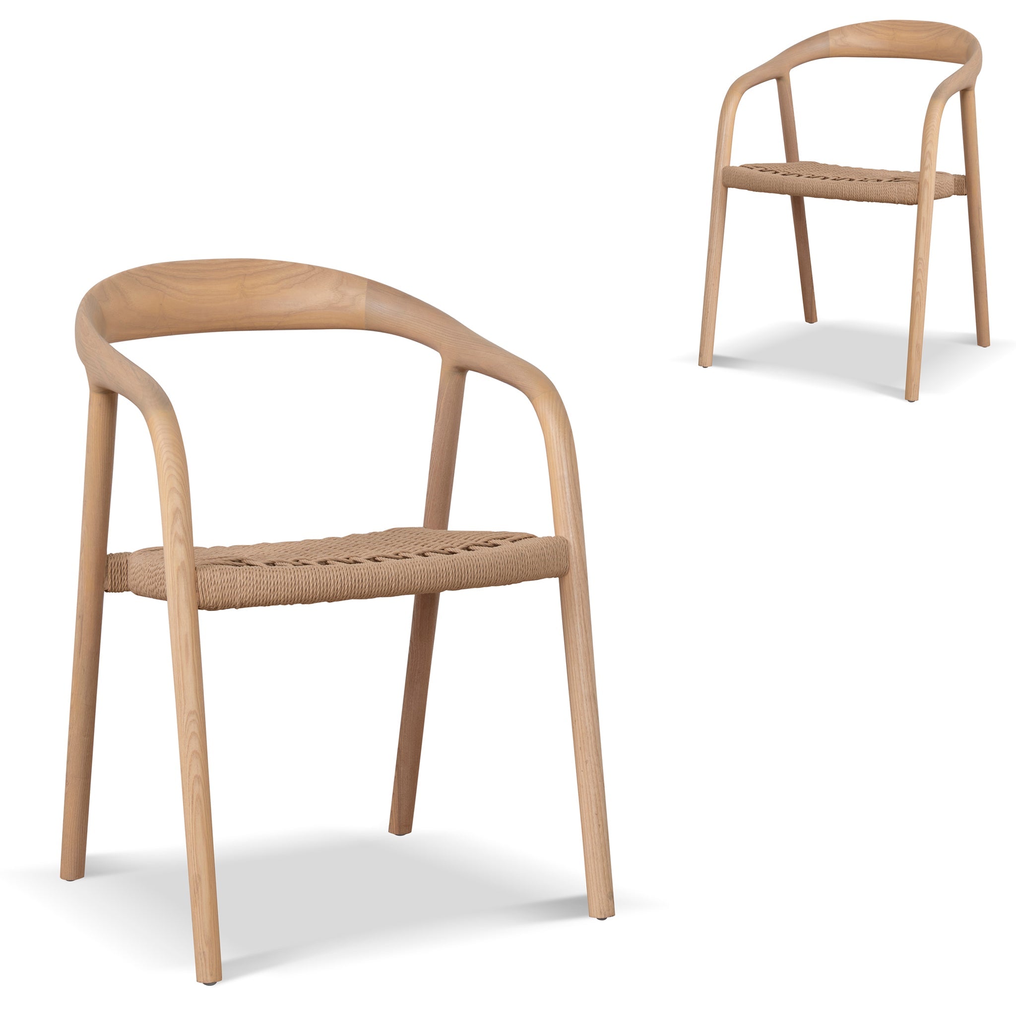Rattan Dining Chair - Natural (Set of 2)