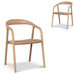 Showcasing Lunesa Rattan Dining Chair - Natural (Set of 2) DC10580-NXx2 Dining Chair by Calibre Furniturs