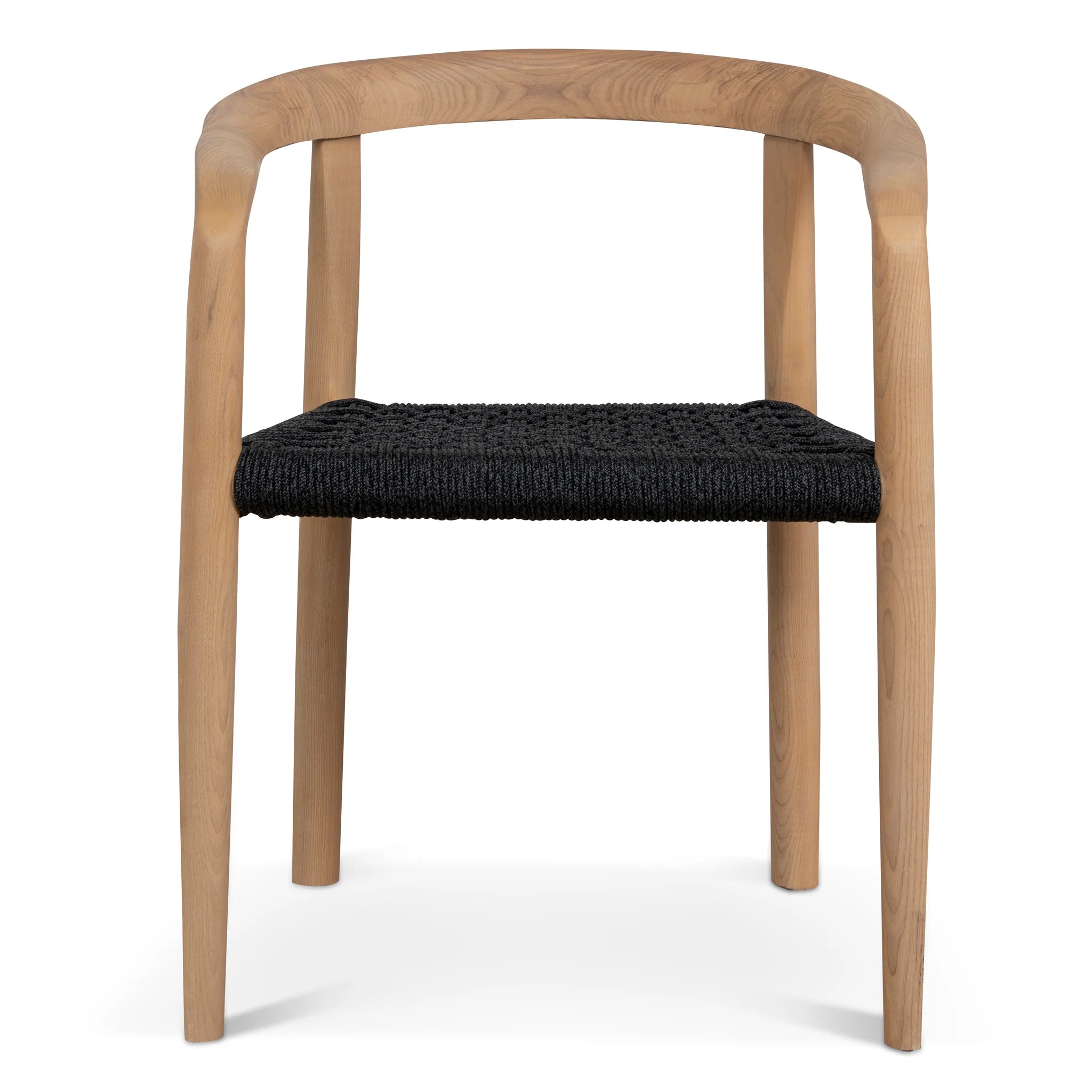 Showcasing Cinova Natural Dining Chair - Naxos Charcoal Rope (Set of 2) DC10581-NXx2 Dining Chair by Calibre Furniturs
