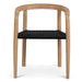 Showcasing Cinova Natural Dining Chair - Naxos Charcoal Rope (Set of 2) DC10581-NXx2 Dining Chair by Calibre Furniturs