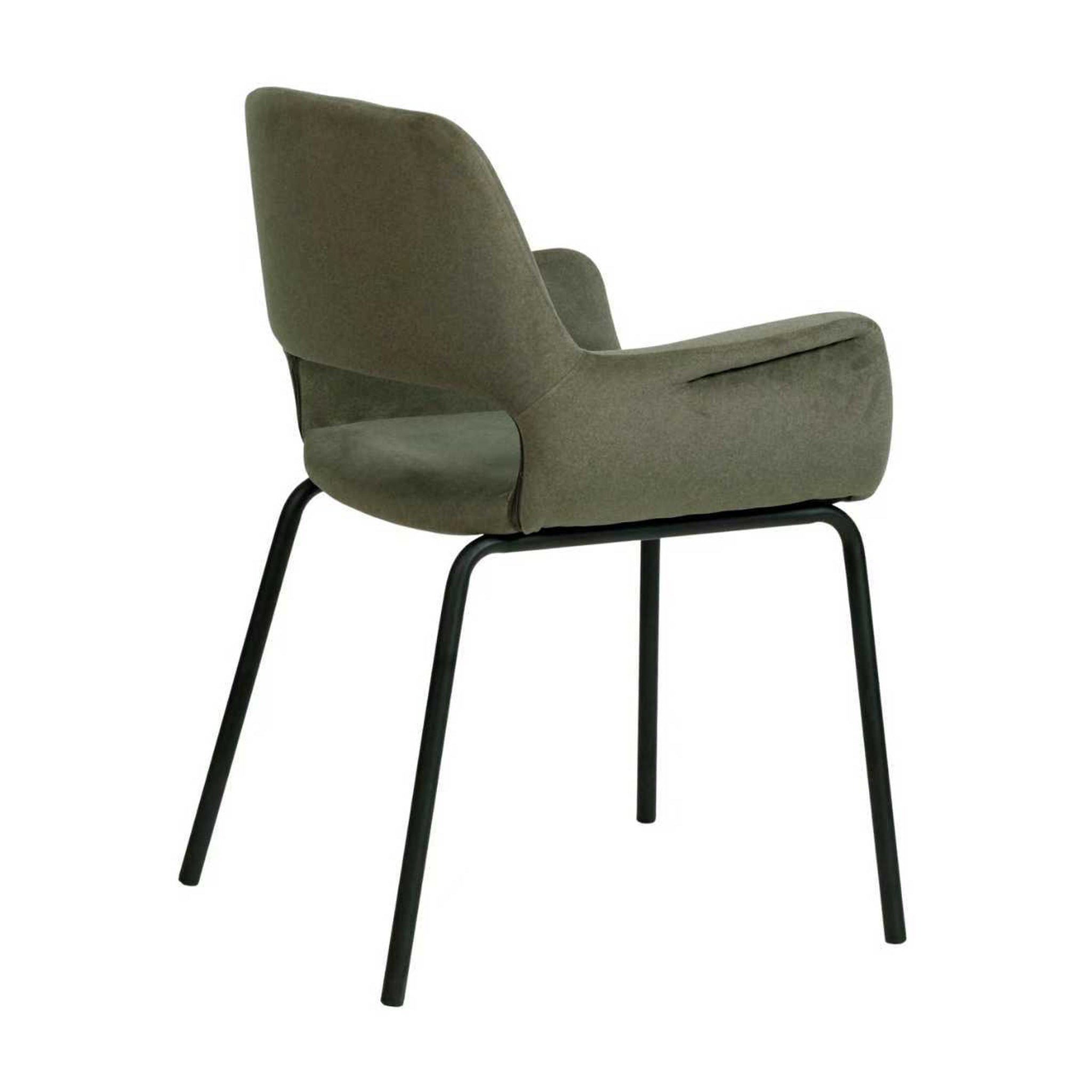 Black Dining Chair - Dark Moss Green (Set of 2) - image 6