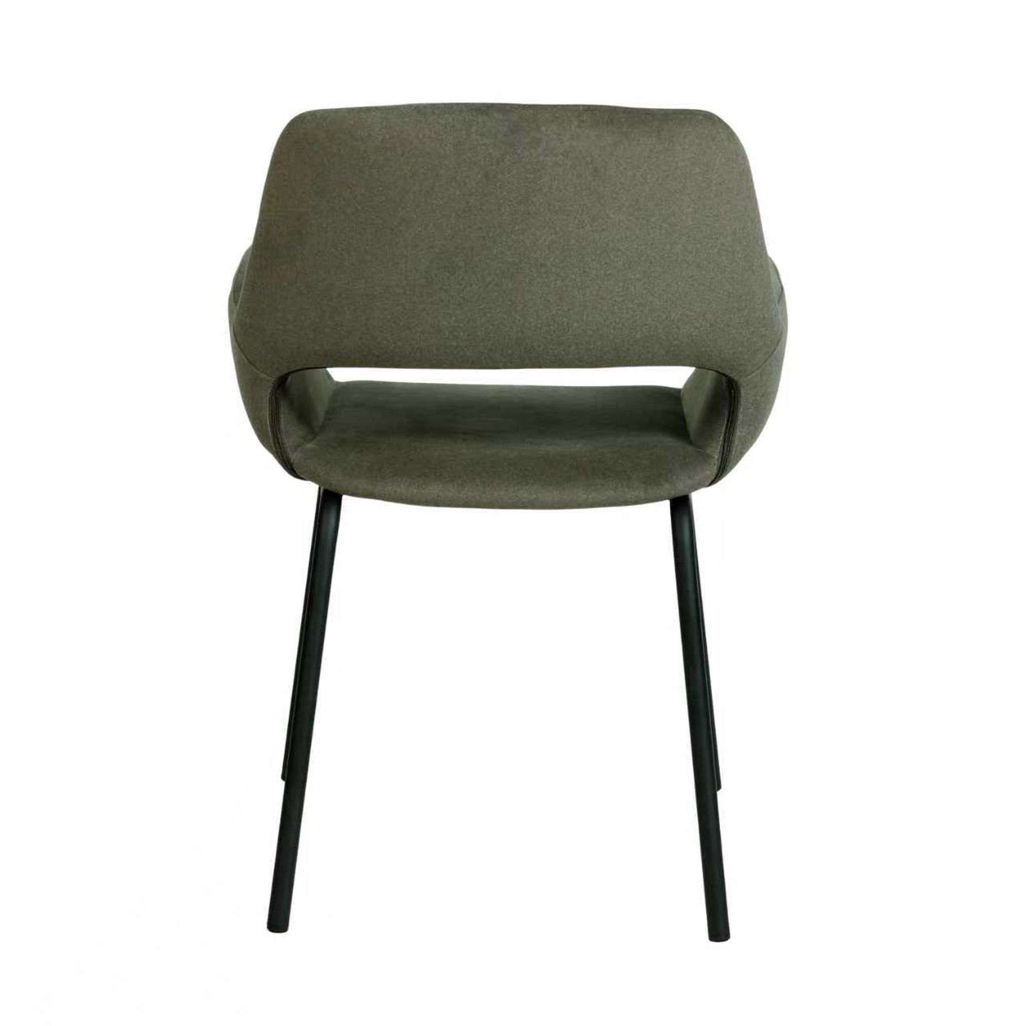 Black Dining Chair - Dark Moss Green (Set of 2) - image 7