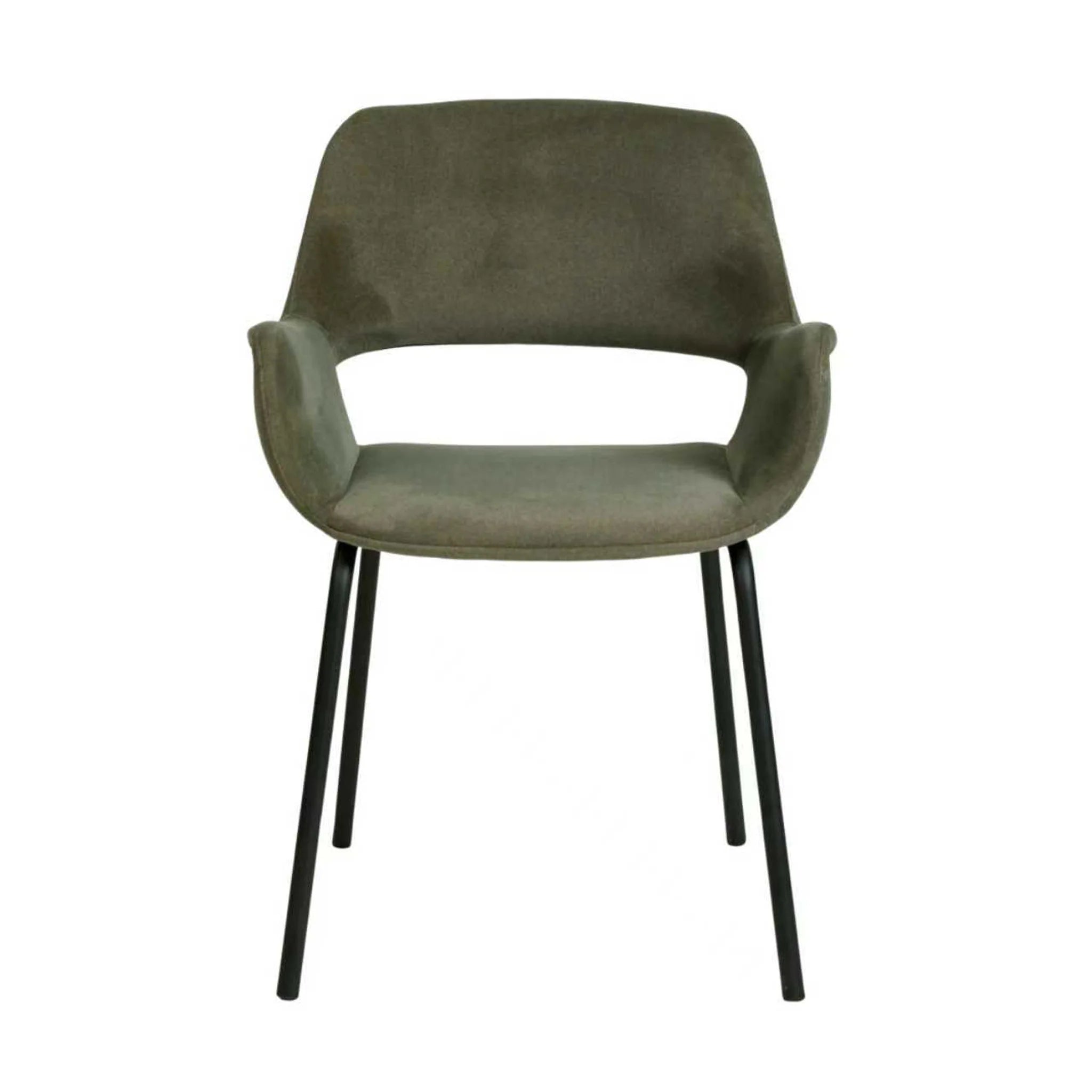 Showcasing Kimila Black Dining Chair - Dark Moss Green (Set of 2) DC12013-FHx2 Dining Chair by Calibre Furniturs
