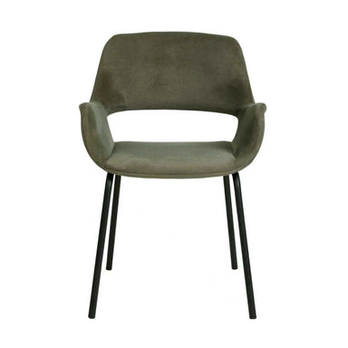 Showcasing Kimila Black Dining Chair - Dark Moss Green (Set of 2) DC12013-FHx2 Dining Chair by Calibre Furniturs