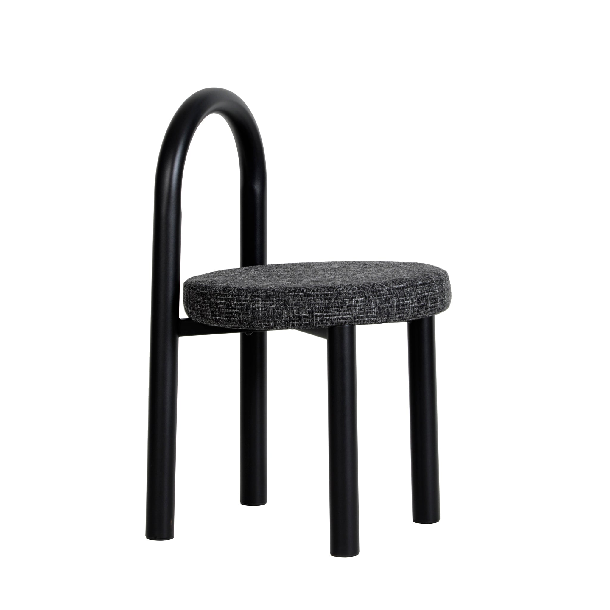 Black Dining Chair - Field Charcoal (Set of 2) - Luzia
