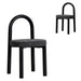 Showcasing Bosalo Black Dining Chair - Field Charcoal (Set of 2) DC12015-FHx2 Dining Chair by Calibre Furniturs