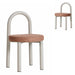 Showcasing Nomimora White Dining Chair - Russet Brown (Set of 2) DC12016-FHx2 Dining Chair by Calibre Furniturs
