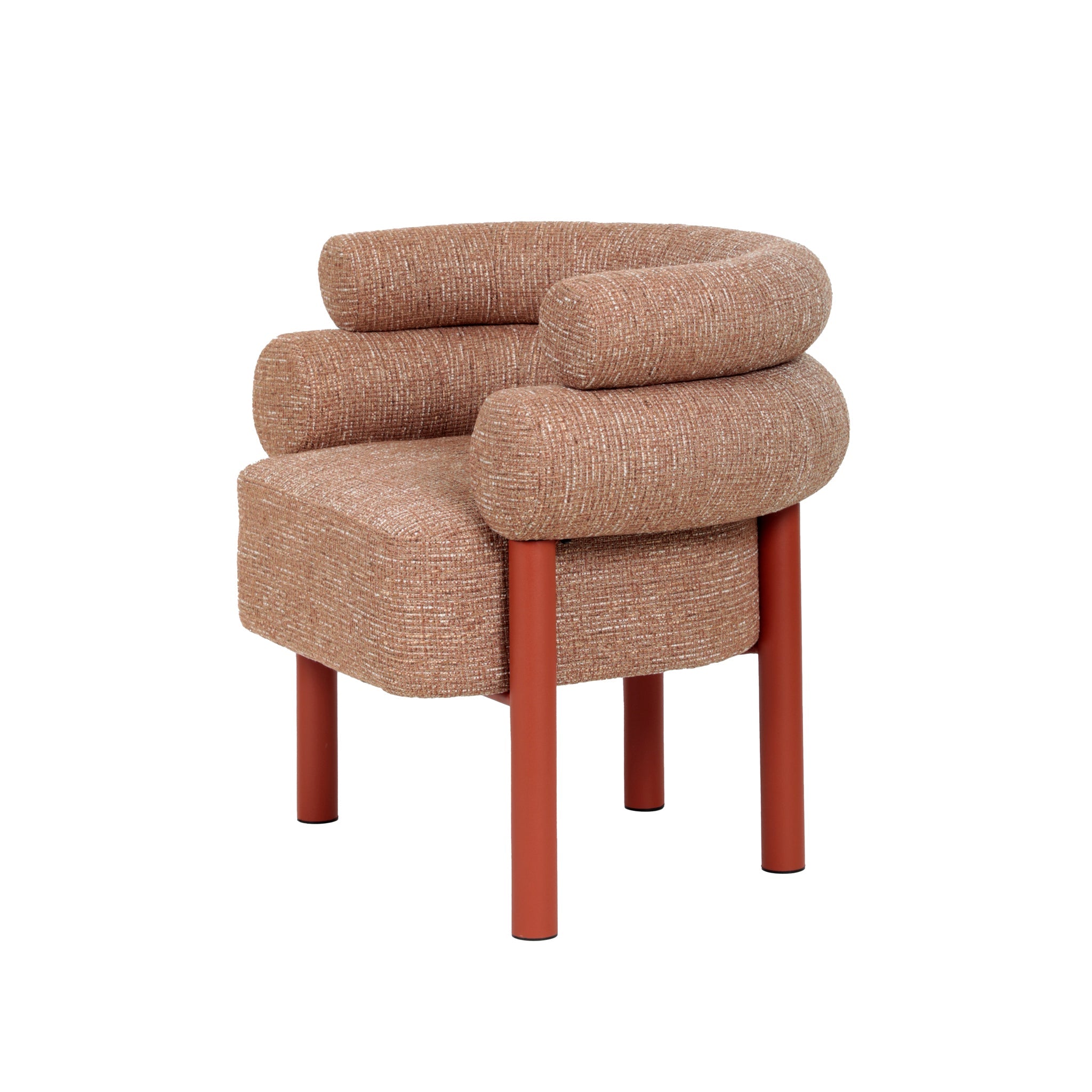 CLC12019-FH Sandy Red Armchair - Russet Brown