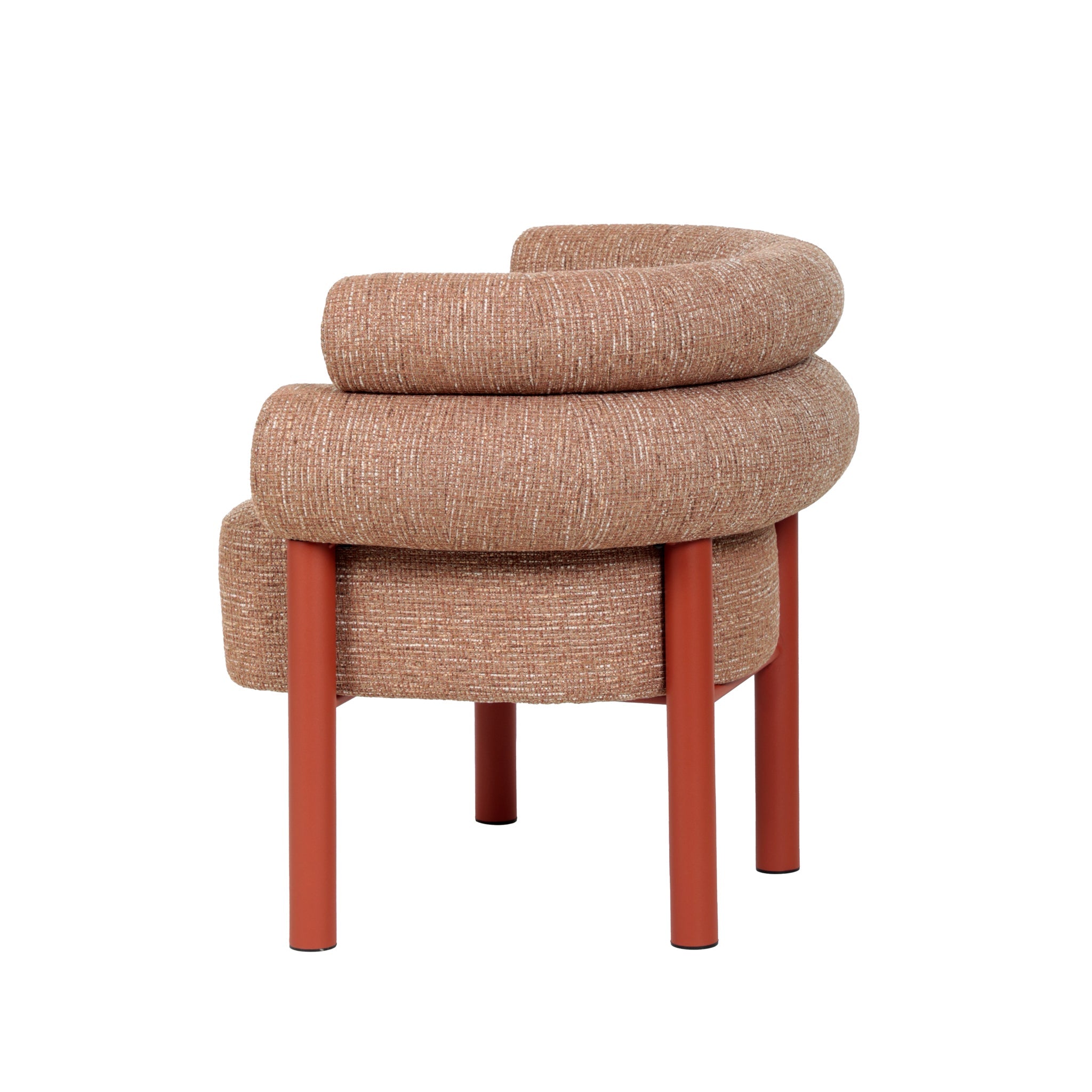 CLC12019-FH Sandy Red Armchair - Russet Brown