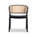 Showcasing Sodivela Fabric Dining Chair - Dark Grey with Rattan Back (Set of 2) DC12046-SDx2 Dining Chair by Calibre Furniturs