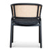 Fabric Dining Chair - Dark Grey with Rattan Back (Set of 2) - image 6