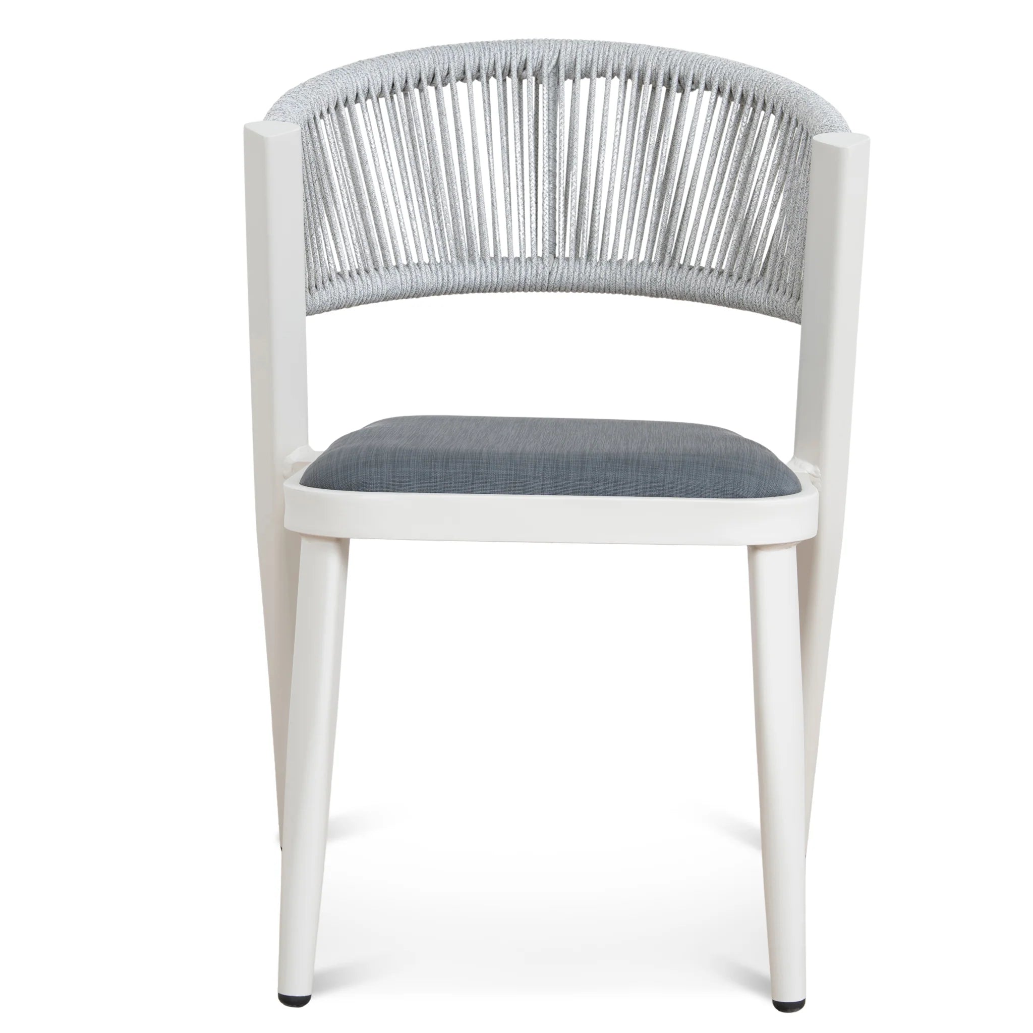 Showcasing Pigasora Sand White Outdoor Dining Chair - Grey (Set of 2) DC12049-IDx2 Dining Chair by Calibre Furniturs