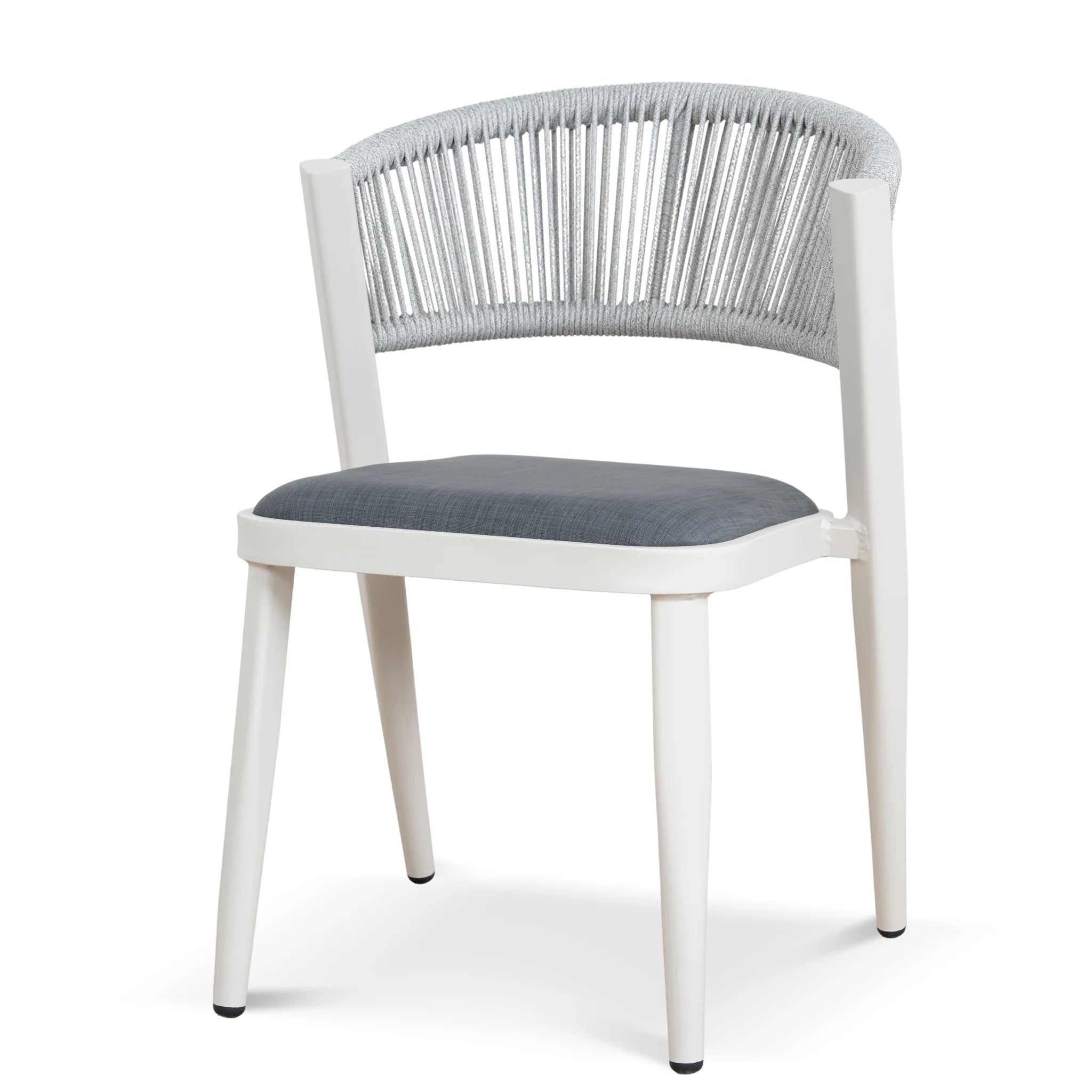 Showcasing Pigasora Sand White Outdoor Dining Chair - Grey (Set of 2) DC12049-IDx2 Dining Chair by Calibre Furniturs