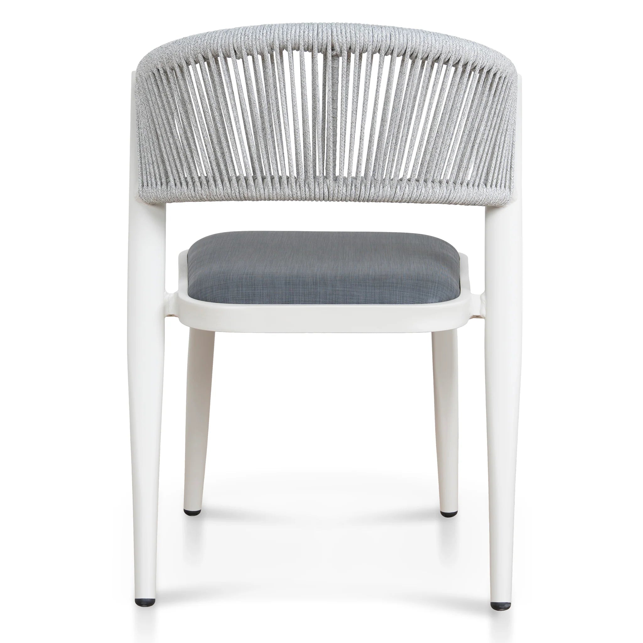 Pigasora Sand White Outdoor Dining Chair - Grey (Set of 2)