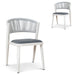 Sand White Outdoor Dining Chair - Grey (Set of 2)