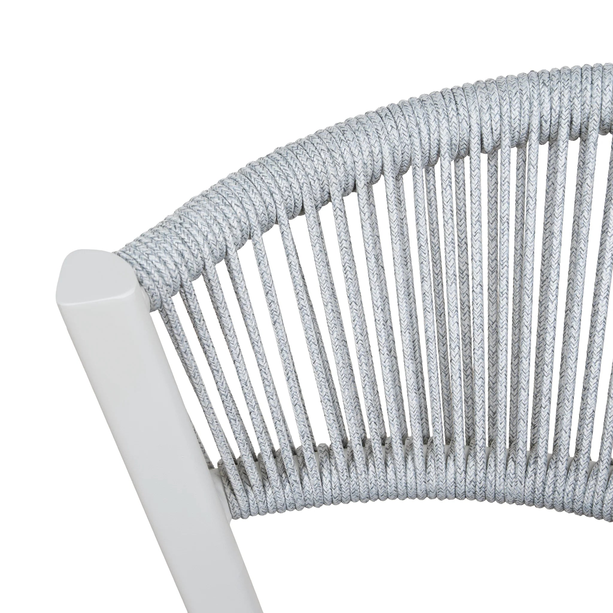 Pigasora Sand White Outdoor Dining Chair - Grey (Set of 2)