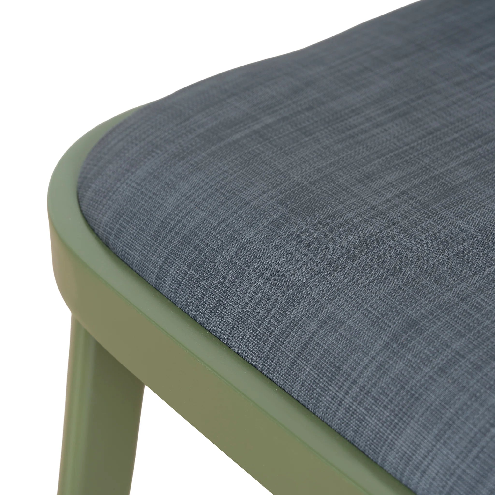 Luvela Army Green Outdoor Dining Chair - Grey (Set of 2)
