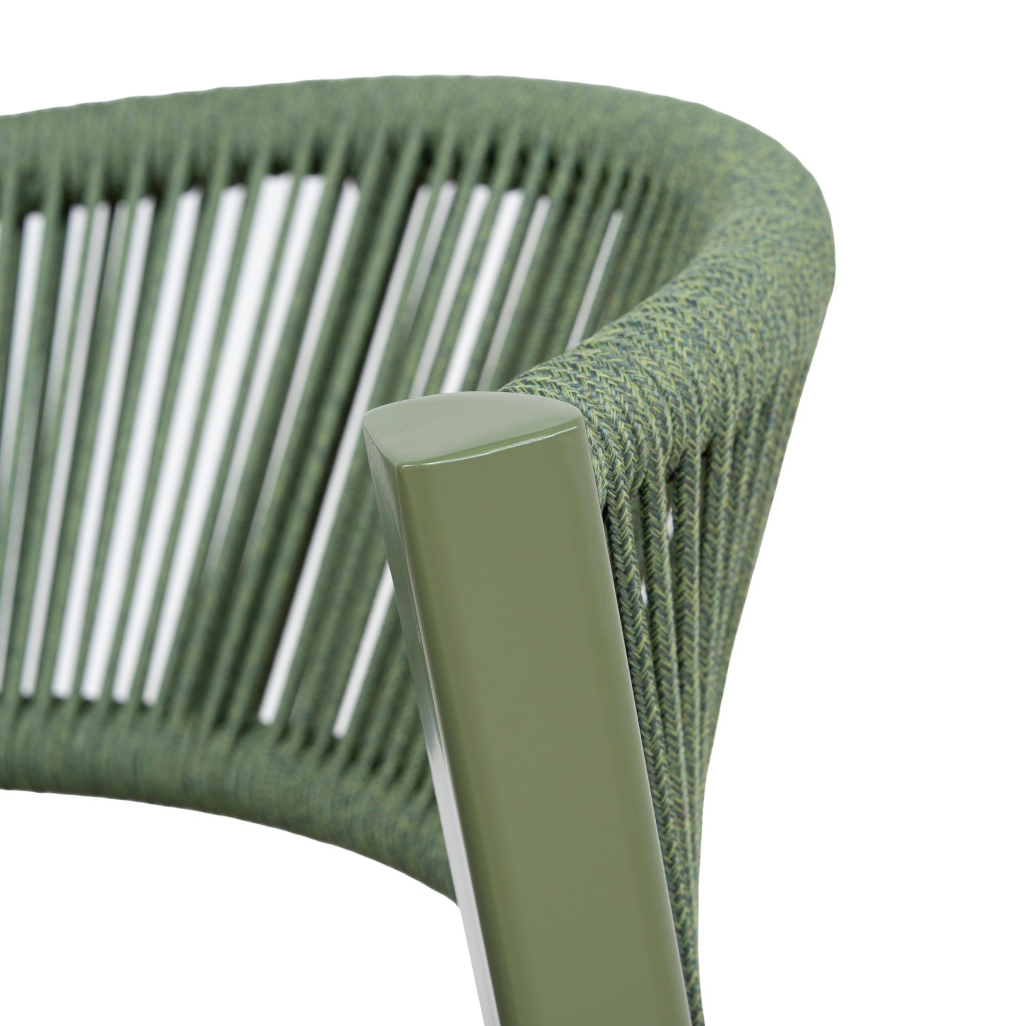 Army Green Outdoor Dining Chair - Grey  (Set of 2) - image 10