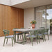Army Green Outdoor Dining Chair - Grey  (Set of 2) - image 2