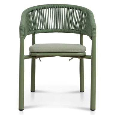 Showcasing Sireria Outdoor Dining Chair - Army Green (Set of 2) DC12061-IDx2 Dining Chair by Calibre Furniturs