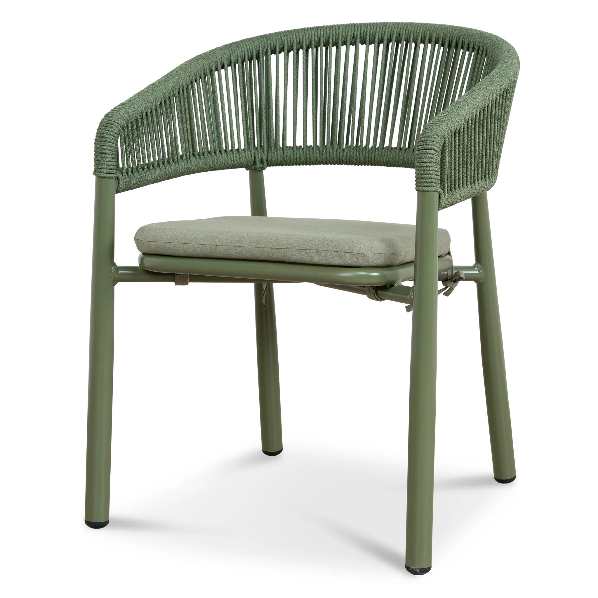 Showcasing Sireria Outdoor Dining Chair - Army Green (Set of 2) DC12061-IDx2 Dining Chair by Calibre Furniturs
