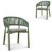 Showcasing Sireria Outdoor Dining Chair - Army Green (Set of 2) DC12061-IDx2 Dining Chair by Calibre Furniturs