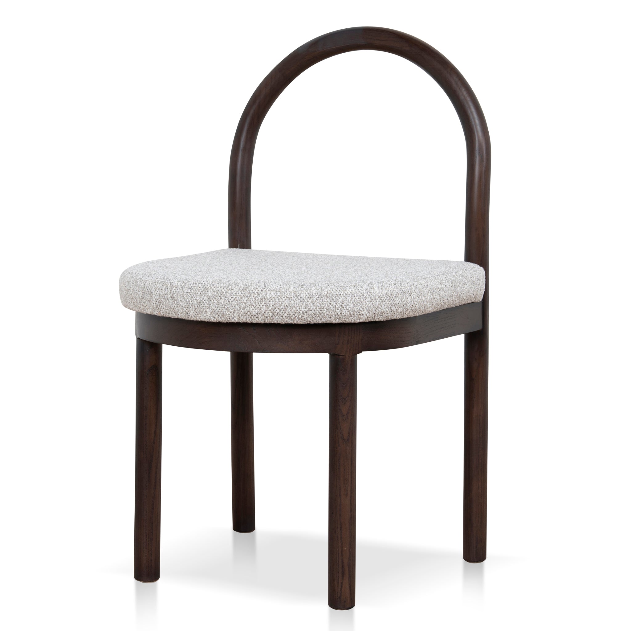 CDC12107-LJ Brown Dining Chair - Clay Grey (Set of 2)
