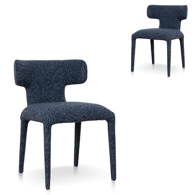Showcasing Nalenova Dining Chair - Midnight Blue (Set of 2) DC12118-CIx2 Dining Chair by Calibre Furniturs