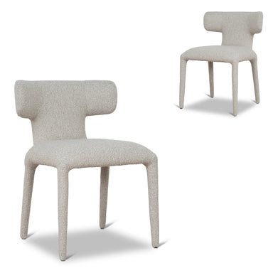 Showcasing Namodora Dining Chair - Oatmeal Beige (Set of 2) DC12119-CIx2 Dining Chair by Calibre Furniturs
