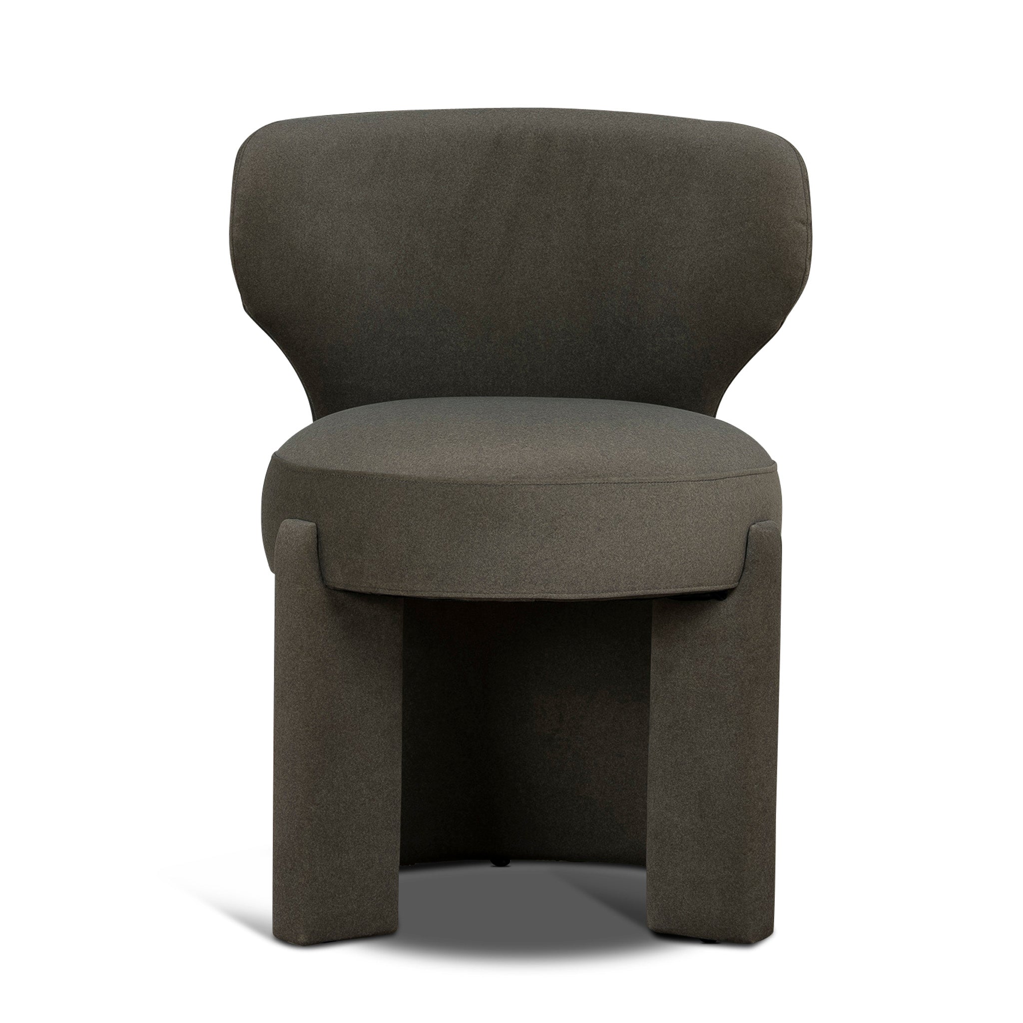 CDC12159-FH Fabric Dining Chair - Dark Moss Green