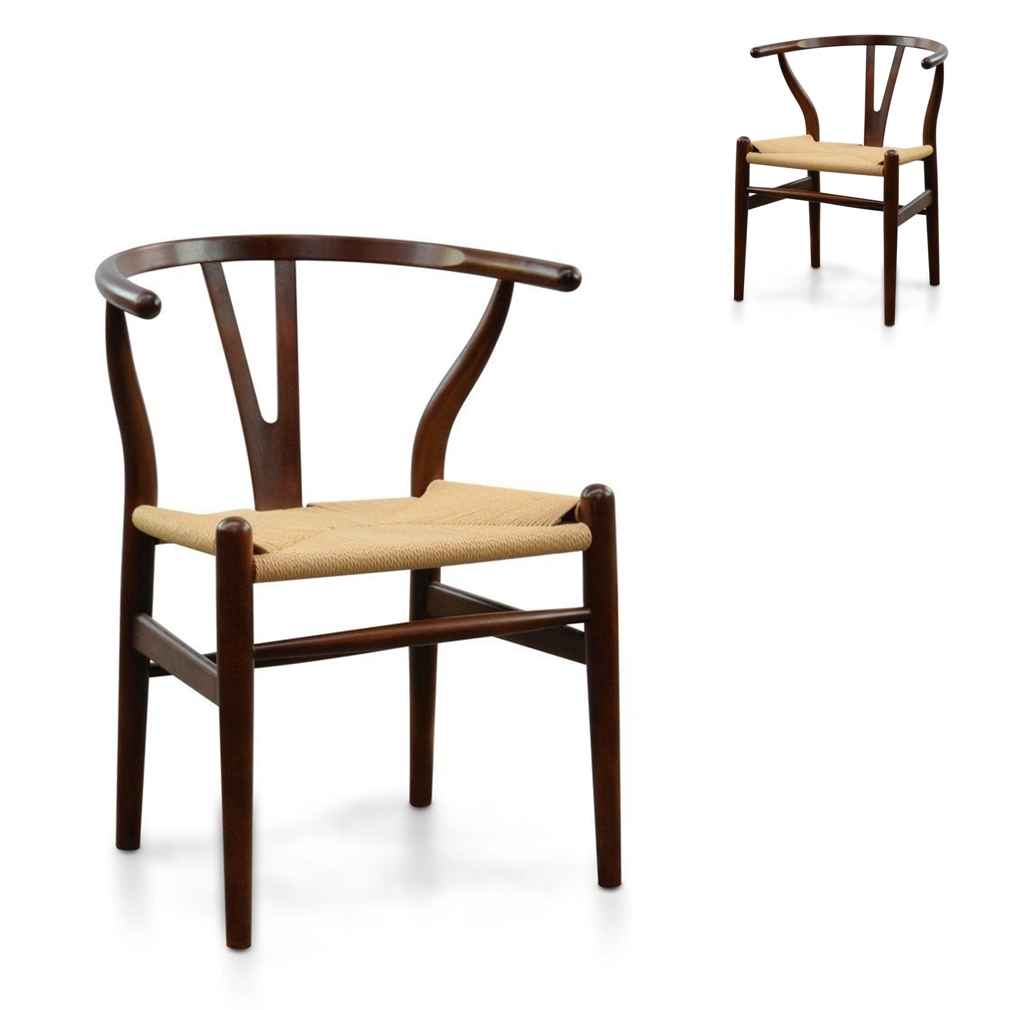 Set of 2 - Harper Wooden Dining Chair - Walnut