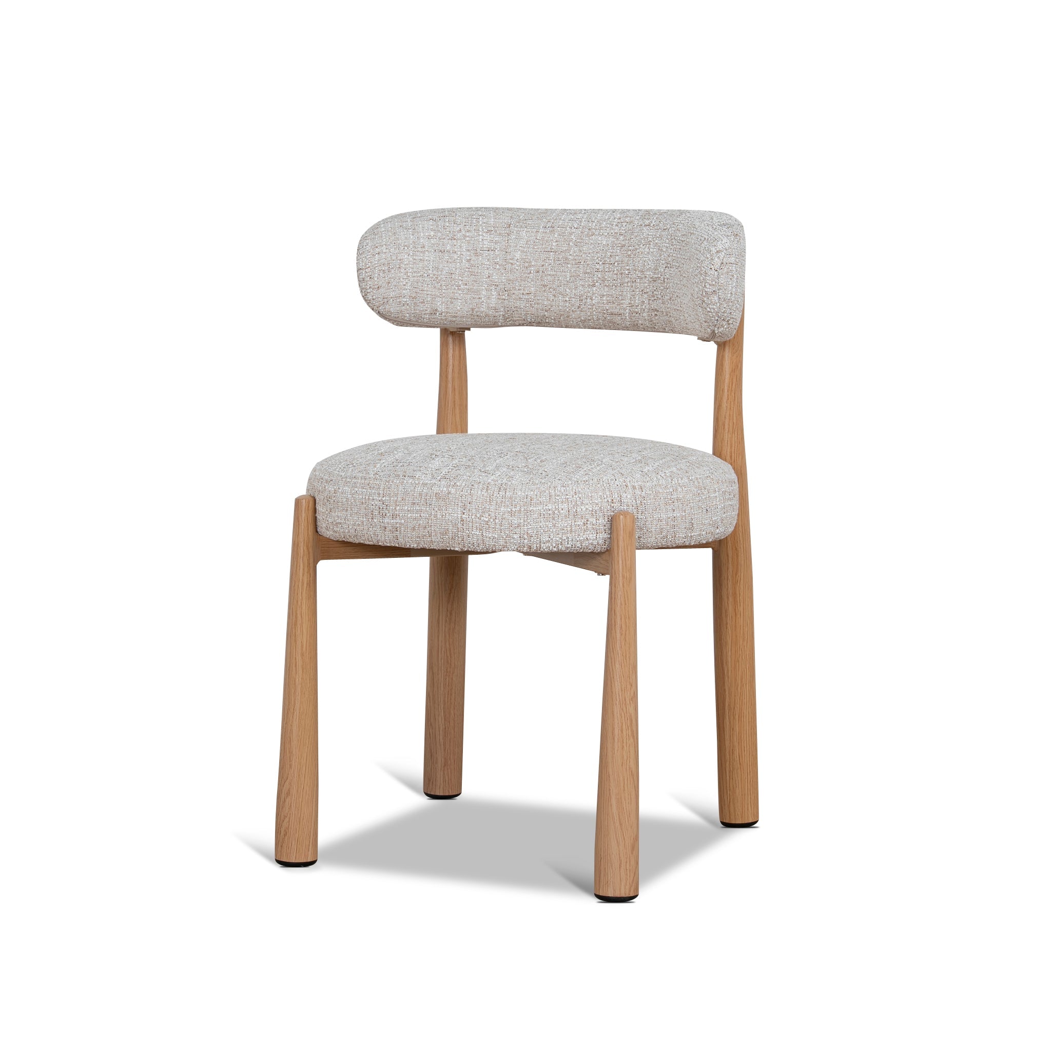 CDC12445-CI Natural Dining Chair - Pale Beige (Set of 2)