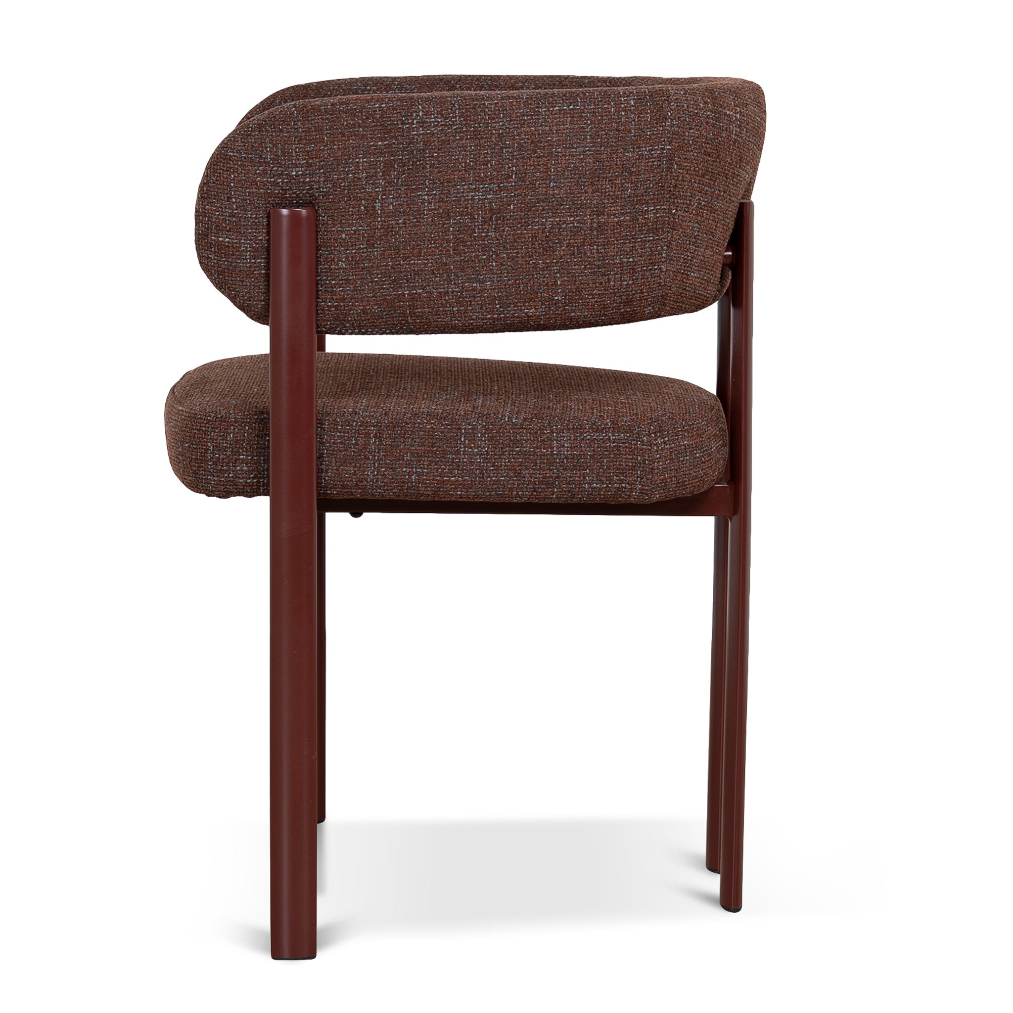 CDC12456-CI Dark Red Dining Chair - Moss Brown (Set of 2)